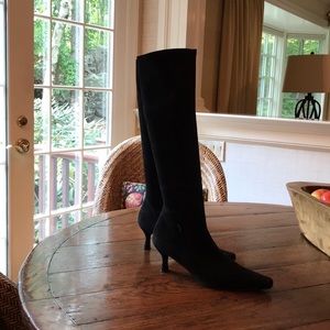 Black Suede boots stuart weitzman